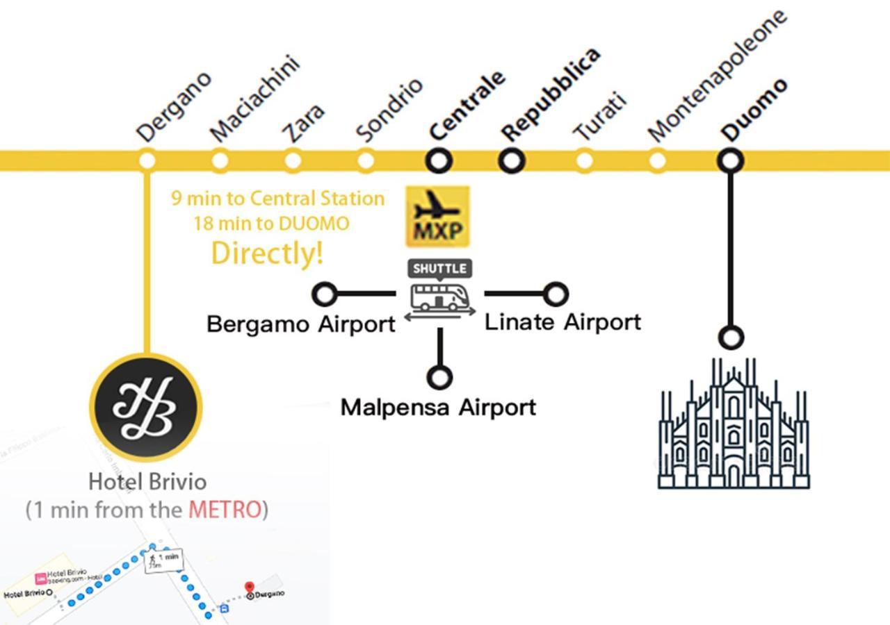 Hotel Brivio Milano Eksteriør billede